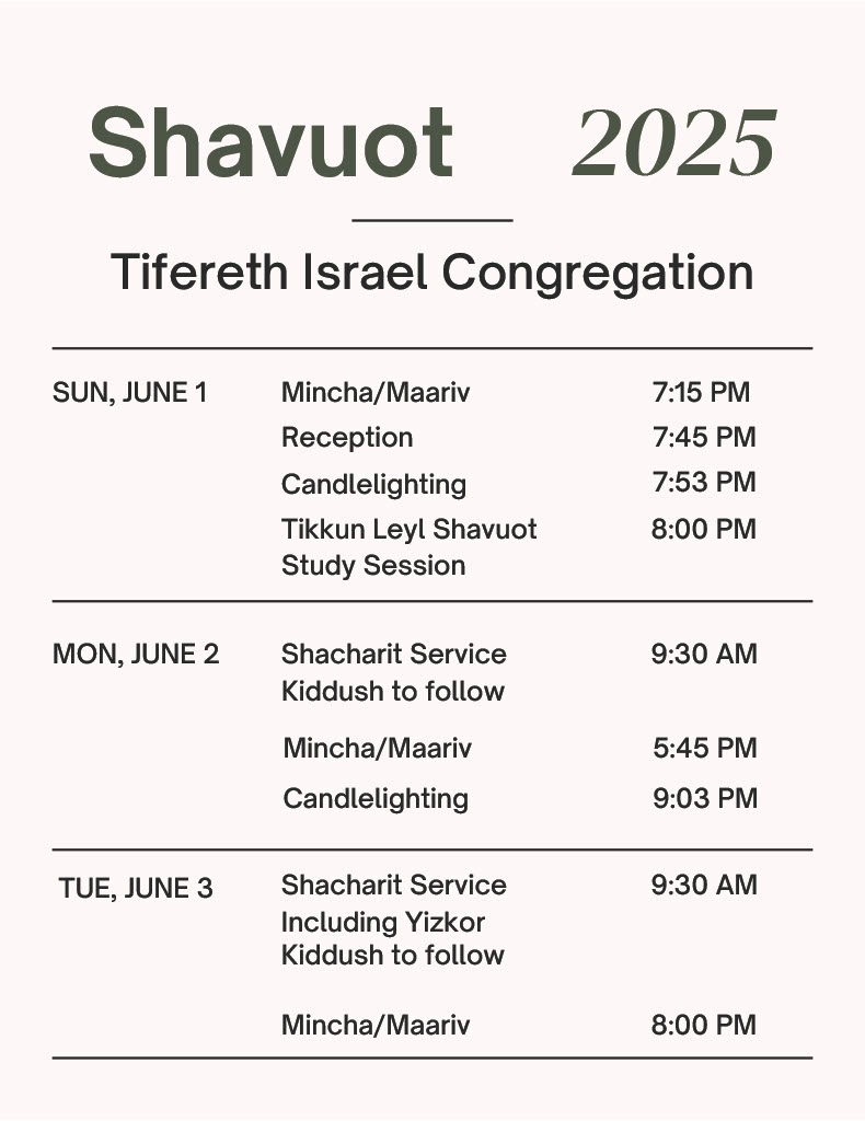 Shavuot 2025